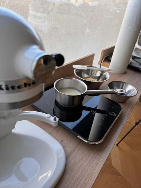 Paris: Macaron Baking Class in Central Paris - Mixing shells and fillings with an instructor beside you