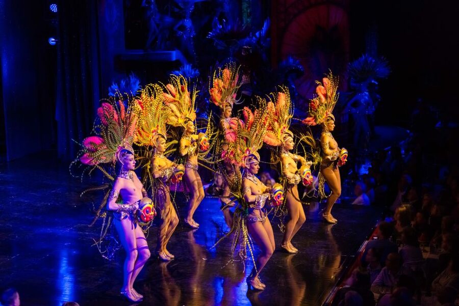 Paris: Moulin Rouge Dinner Show, Champagne, and Transport - What Féerie is like at 9 p.m.