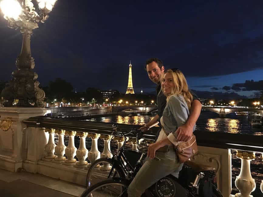 Paris: Night Small-Group Bike Tour and Boat Cruise - Pont Alexandre III and the Musée d’Orsay
