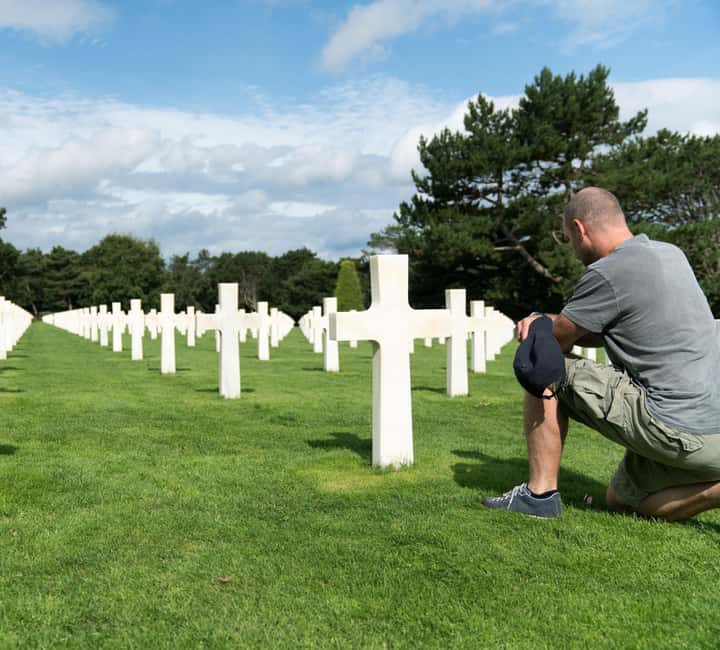 Paris: Normandy D-Day Sites Guided Day Trip with Lunch - The American Cemetery at Colleville-sur-Mer