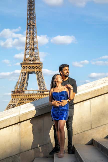 Paris: Photoshoot Around Eiffel Tower with 55 Edited Photos - Who will get the most from this experience