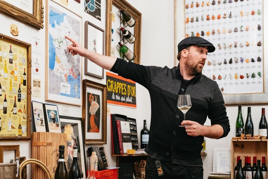 Paris: Wine Tasting Experience with 6 Wines and Cheese Board - Six Wines, One Map of France