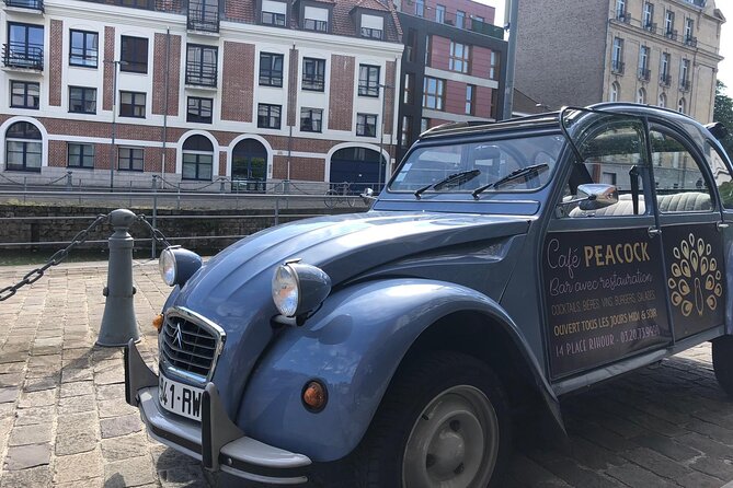 Private Lille Tour by Classic Convertible 2CV with Champagne - Starting at Place Rihour