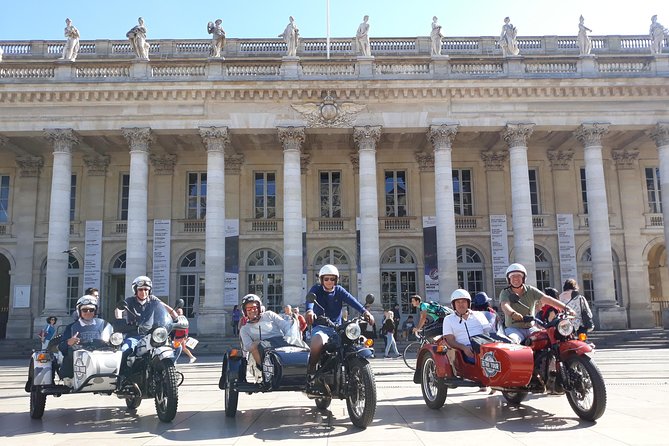 Private Tour of Bordeaux in a Sidecar 1h30 - Starting at the Quinconces