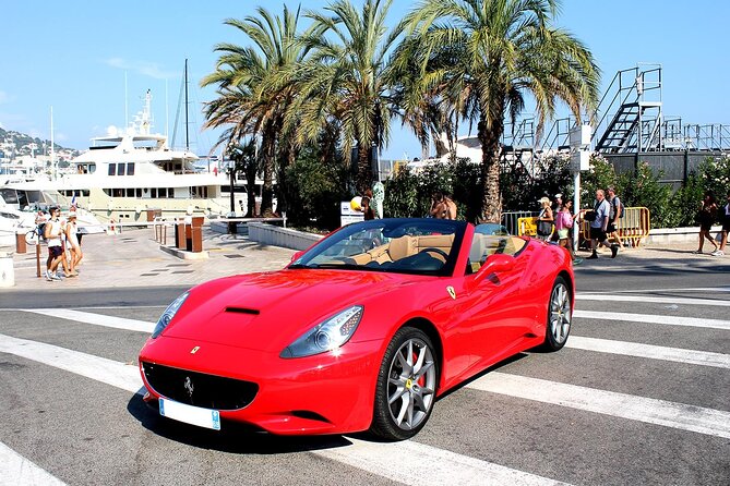 Private Tour on the Roads of Cannes by Ferrari - A Ferrari entrance on the Croisette