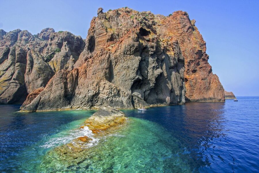 Sagone/Cargèse: Croisière Scandola, Piana, Girolata Baignade - Capo Rosso and the possible swimming stop