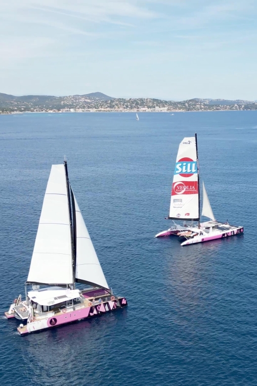 Saint Tropez: Evening Catamaran Party with Welcome Drink - Drinks, boards, and what to eat