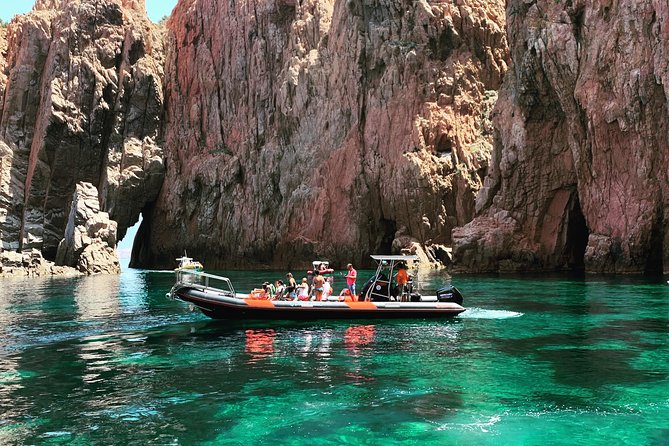 Sea trips Scandola Girolata and Calanches de Piana - Piana Calanques from below the cliffs