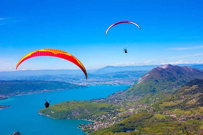 Sensation paragliding flight over the magnificent Lake Annecy - What the Acrobatic Flight Actually Feels Like